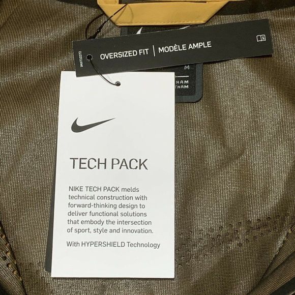 Nike Tech Pack Water-Resistant Trench Coat Bucktan CZ8932-204 Medium NWT Parka - Picture 6 of 12